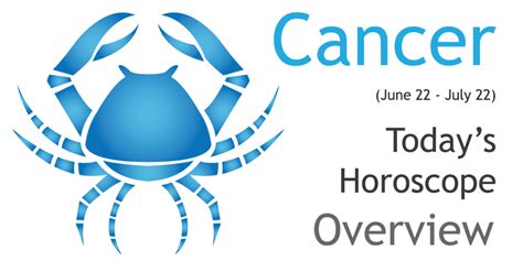 Cancer Daily Horoscope .